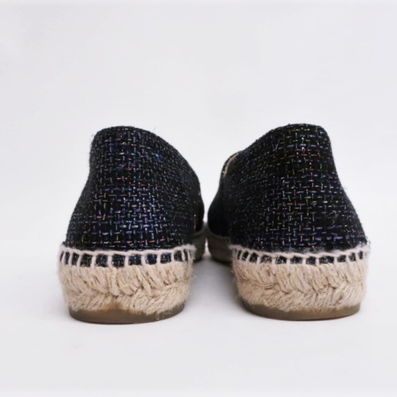 Chanel Metallic Tweed CC Cap Toe Espadrille Flats - Picture 6 of 8